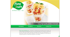 Desktop Screenshot of primefruits.com