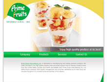 Tablet Screenshot of primefruits.com